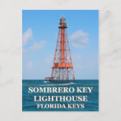 Sombrero Key Lighthouse, Briefkaart van Florida (Voorkant)