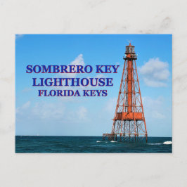 Sombrero Key Lighthouse, Briefkaart van Florida