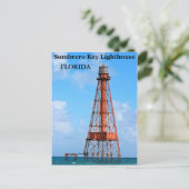 Sombrero Key Lighthouse, Briefkaart van Florida (Staand voorkant)