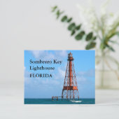Sombrero Key Lighthouse, Briefkaart van Florida (Staand voorkant)