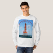 Sombrero Key Lighthouse Florida Keys lange hoes T-shirt (Voorkant volledig)