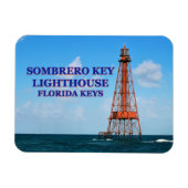 Sombrero Key Lighthouse, Florida Keys Magneet (Horizontaal)