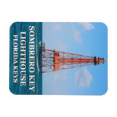 Sombrero Key Lighthouse, Florida Keys Magneet (Horizontaal)