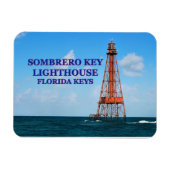 Sombrero Key Lighthouse, Florida Keys Magneet (Horizontaal)