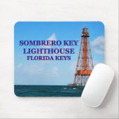 Sombrero Key Lighthouse, Florida Keys Mousepad Muismat (Met muis)