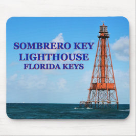 Sombrero Key Lighthouse, Florida Keys Mousepad Muismat
