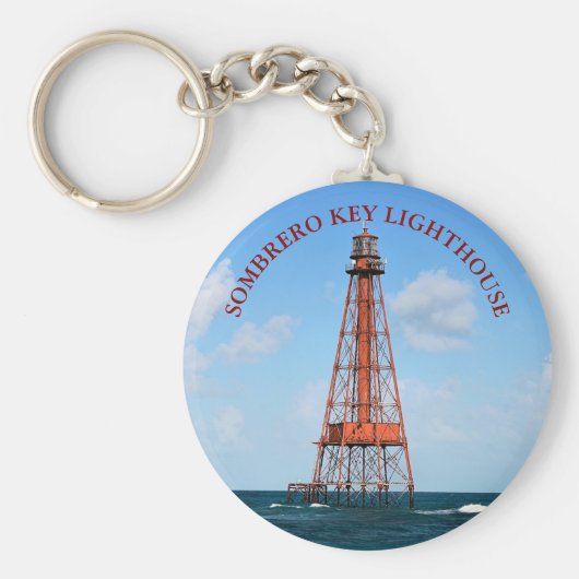 Sombrero Key Lighthouse Florida Keys Sleutelhanger (Voorkant)