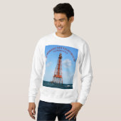 Sombrero Key Lighthouse Florida Keys Sweatshirt (Voorkant volledig)