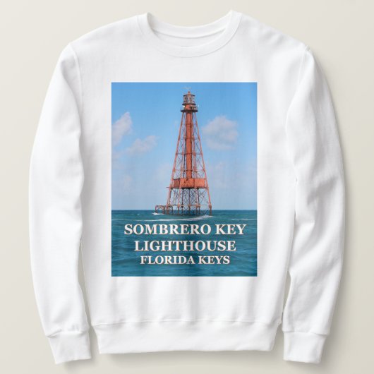Sombrero Key Lighthouse, Florida Keys Sweatshirt (Design voorkant)