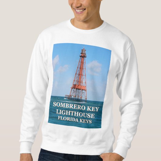 Sombrero Key Lighthouse, Florida Keys Sweatshirt (Voorkant)