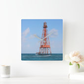 Sombrero Key Lighthouse, Florida Keys Vierkante Klok (Huis)