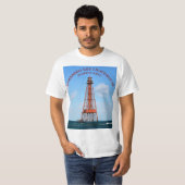 Sombrero Key Vuurtoren Florida Keys T-shirt (Voorkant volledig)