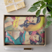  sombrero meisjes tissuepapier (Geschenk)