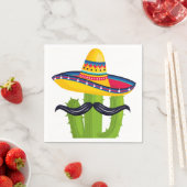 Sombrero met Cactus en Mustache Servet (Insitu)