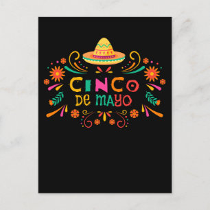 Sombrero Mexican Fiesta Happy Cinco de Mayo Briefkaart