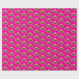 sombrero patroon cadeaupapier