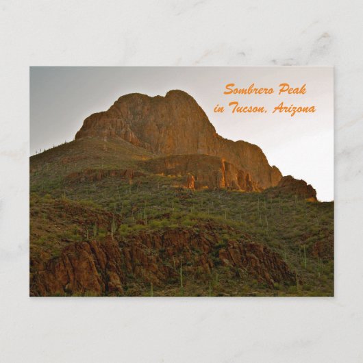 Sombrero Peak in Tucson, Arizona Briefkaart (Voorkant)