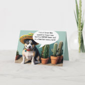 sombrero perro meme feestdagen kaart (Voorkant)