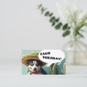 sombrero perro meme klantenkaartje (Staand voorkant)