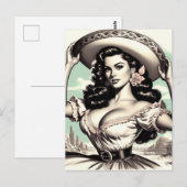  Sombrero Pin-up Briefkaart (Voorkant / Achterkant)