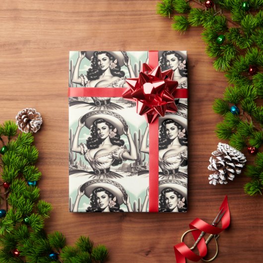  Sombrero Pin-up Cadeaupapier (Feestdagen Geschenken)