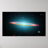 Sombrero spiral galaxy NGC 4594 Poster (Voorkant)