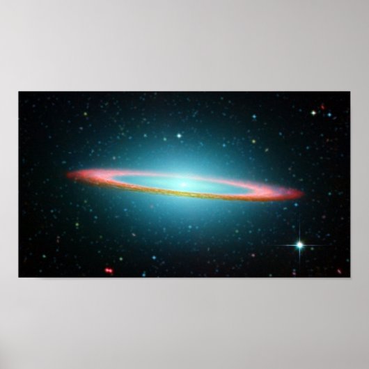 Sombrero spiral galaxy NGC 4594 Poster (Voorkant)