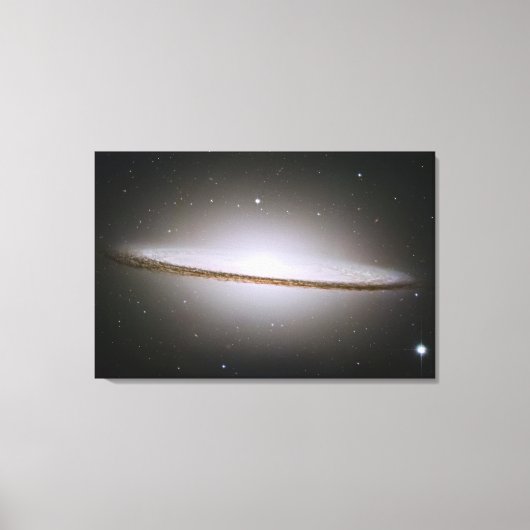 Sombrero-sterrenstelsel in canvas afdruk (Voorkant)