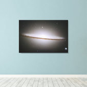 Sombrero-sterrenstelsel in canvas afdruk (Insitu (Houten vloer))
