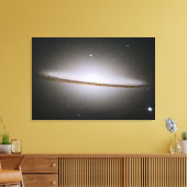 Sombrero-sterrenstelsel in canvas afdruk (Insitu (Woonkamer))