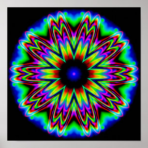 Sombrero-sterrenstelsel Mandala Poster