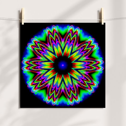 Sombrero-sterrenstelsel Mandala Poster