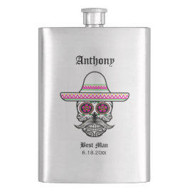 Sombrero Sugar Skull | Best Man Wedding Gift Flacon