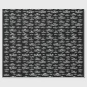 Sombrero Vueltiao Patroon in witte en zwarte inkt Cadeaupapier (Vlak)