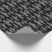 Sombrero Vueltiao Patroon in witte en zwarte inkt Cadeaupapier (Hoek)