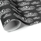 Sombrero Vueltiao Patroon in witte en zwarte inkt Cadeaupapier (Rol Hoek)