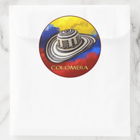 Sombrero Vueltiao Ronde Sticker (Tas)