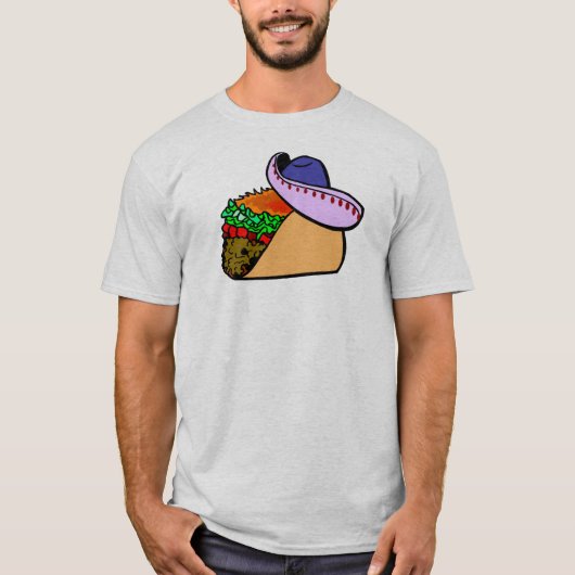 Sombrero Wearing Taco T-shirt (Voorkant)