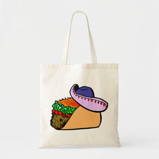 Sombrero Wearing Taco Tote Bag (Voorkant)