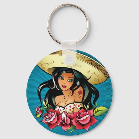 Sombrero Woman Sleutelhanger (Voorkant)