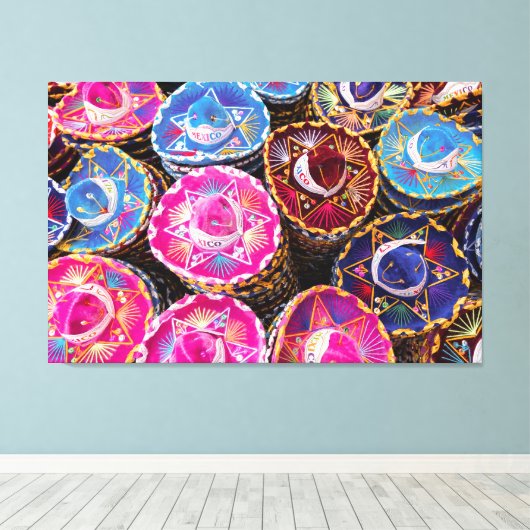 Sombreros Canvas Afdruk (Insitu (Houten vloer))