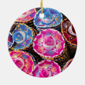 Sombreros in Mexico Keramisch Ornament (Achterkant)