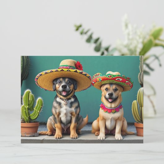 Sombreros Perros Kaart (Staand voorkant)