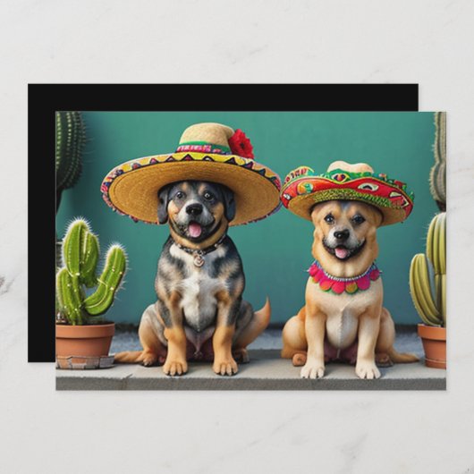Sombreros Perros Kaart (Voorkant / Achterkant)