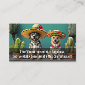 Sombreros perros meme klantenkaartje