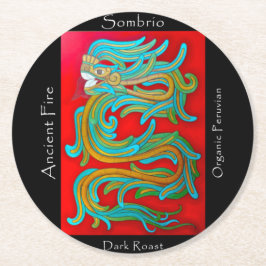 Sombrio Blend Ancient Fire Coffee Ronde Kartonnen Onderzetter