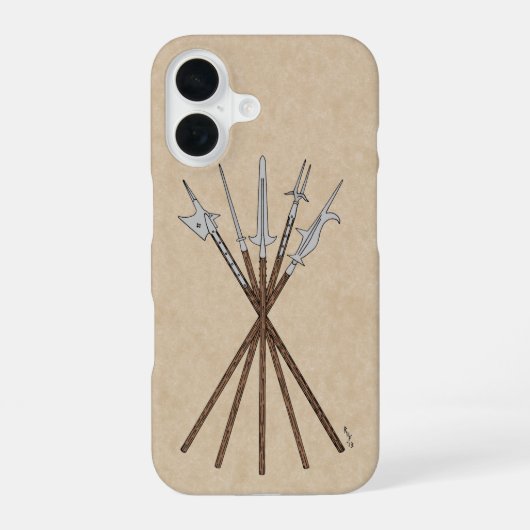 Some 16e-eeuwse polearms Case-Mate iPhone Case 16 Hoesje (Achterkant)