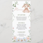 Some Bunny Baby Shower 4x9 Menu Card (Voorkant)