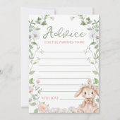 Some Bunny Baby Shower Advice Card Kaart (Voorkant)