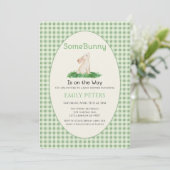 Some Bunny Baby Shower Groen Kaart (Staand voorkant)